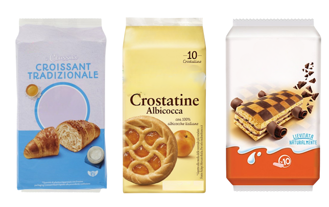 Merendine (crostatine, brioche, etc)
