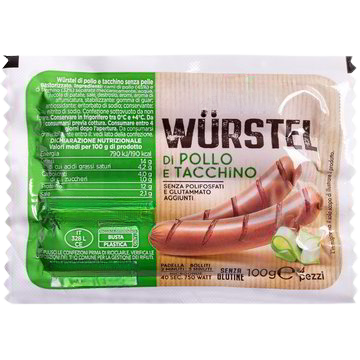 Würstel di pollo e tacchino